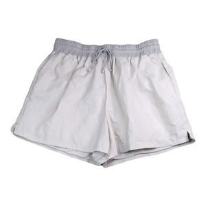 Fabletics Womens Jemma Shorts Size 3X Gray White Lined Elastic Waist Activewear